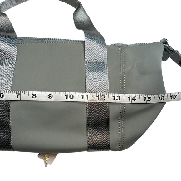 Nico & Olive Small Gray Duffel Bag w/ Double Handles & Removable Strap, NWT - Picture 7 of 8